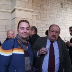 Peter Gazzola con Umberto Eco