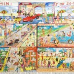 RIMINI E' UN SOGNO - 2014 -  cm 195 x 270 - oil on canvas - Peter Gazzola & Gian Paolo Gazzola
